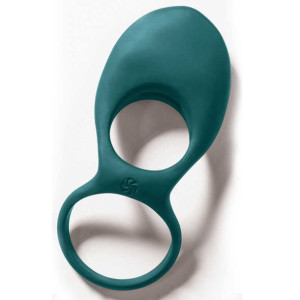 Pierścień- Vibrating Double Cockring Daydream Green