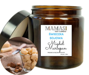 Migdał Z Marcepanem 120Ml Świeca , Świeczka Sojowa Zapachowa
