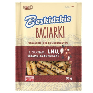 Beskidzkie Baciarki z ziarnami lnu sezamu i czarnuszki 90 g