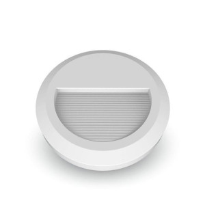 Oprawa Schodowa 2W LED V-TAC Biała Okrągła 230V IP65 VT-1142 ciepła 60lm