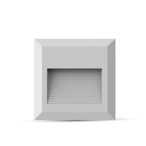 Oprawa Schodowa 2W LED V-TAC Biały Kwadrat 230V IP65 VT-1152 ciepła 60lm