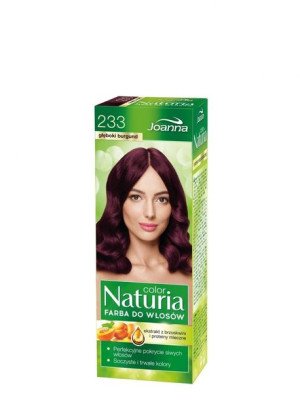 Joanna Naturia Color Farba do włosów nr 233-głęboki burgund 150g