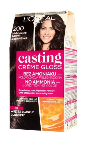 Casting Creme Gloss Krem koloryzujący nr 200 Hebanowa Czerń 1op.