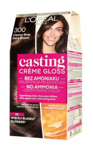 Casting Creme Gloss Krem koloryzujący nr 300 Ciemny Brąz 1op.