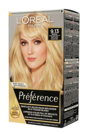 Loreal Preference Farba do włosów nr 9.13 Baikal - bardzo jasny popielato z