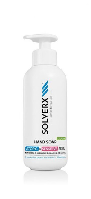 SOLVERX Atopic & Sensitive Skin Mydło do rąk w płynie Lemon do skóry wrażli