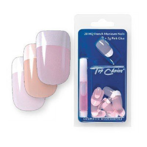 Top Choice Sztuczne paznokcie French Manicure różowe 7866R