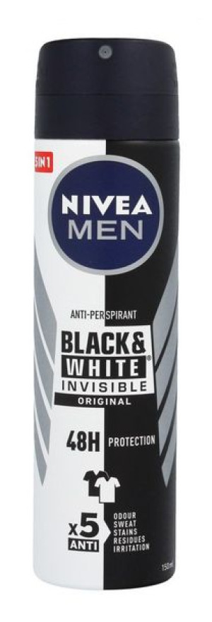 Nivea Dezodorant INVISIBLE Black&White spray męski 150ml
