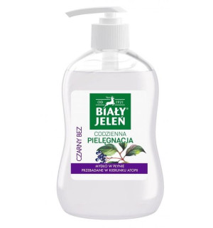 Biały Jeleń Codzienna Pielęgnacja Mydło w płynie Czarny Bez 300ml