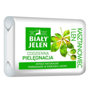 Biały Jeleń Codzienna Pielęgnacja Mydło hipoalergiczne Kasztanowiec i Len 1