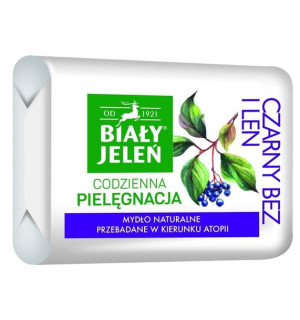Biały Jeleń Mydło hipoalergiczne premium z czarnym bzem