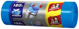 Sarantis Jan Niezbędny Worki na śmieci easy pack niebieskie 120L 15szt