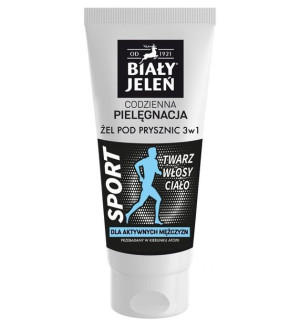 Biały Jeleń Żel pod prysznic hipoalergiczny mężczyzn 3w1