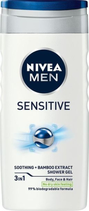 Nivea Men Żel pod prysznic Sensitive 3 w 1 250ml