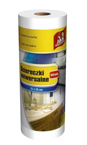 Sarantis Jan Niezbędny Ściereczki na rolce białe 50szt