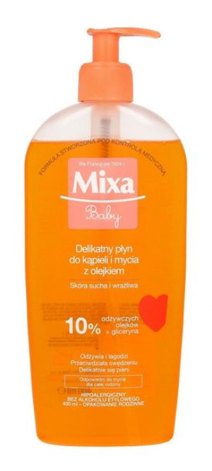Mixa Baby Płyn do kąpieli i mycia z olejkiem 400ml