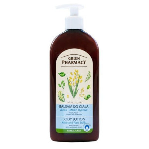 Green Pharmacy Balsam do ciała nawilżający Aloes-Mleko Ryżowe 500ml