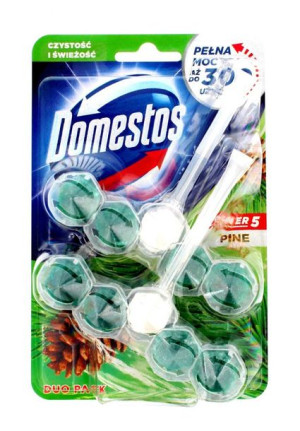 Domestos Pine DUO Kostka WC Power 5 koszyk 2 x 55g