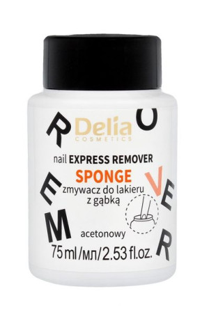 DELIA COSMETICS Zmywacz w gąbce acetonowy 75 ml