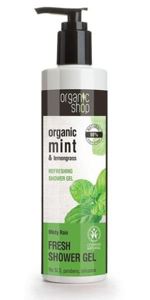 Organic Shop Żel pod prysznic Odświeżający Miętowy deszcz
