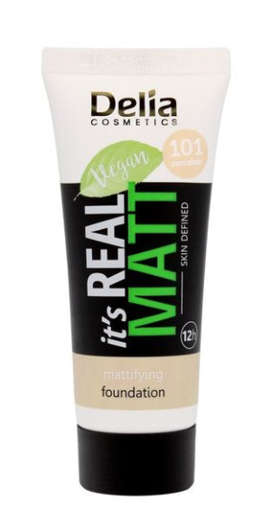 Delia Cosmetics It`s Real Matt Podkład matujący odżywczo-nawilżający nr 101