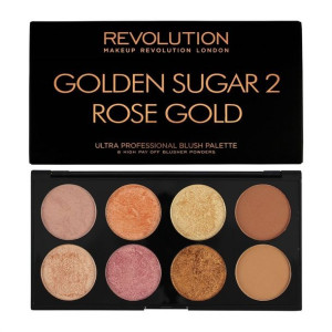 Makeup Revolution Ultra Blush Palette 8 Zestaw do konturowania twarzy Golde