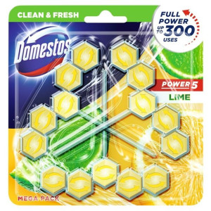 Domestos Lime TRIO Kostka WC Power 5 koszyk 3x 55g