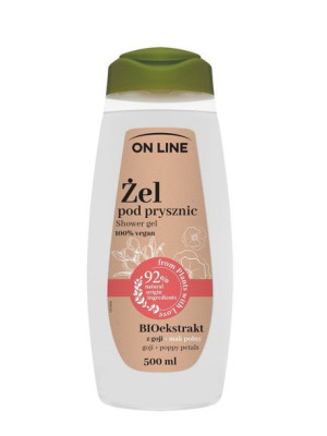 On Line From Plants With Love Kremowy Żel pod prysznic BIOekstrakt z Goji i