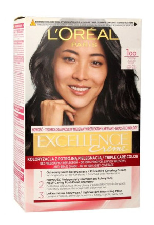 Loreal Excellence Creme Krem koloryzujący 1oo Czerń 1op.