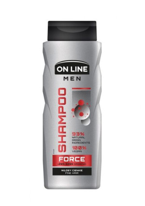 On Line Men Szampon do włosów Pure z żeń-szeniem - włosy cienkie 400ml