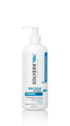 SOLVERX Atopic Skin Balsam do ciała - łagodzący podrażnienia i przeciwzapal