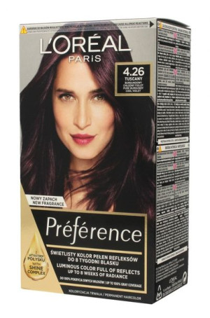 Loreal Preference Farba do włosów nr 4.26 Tuscany - burgundowy chłodny fiol