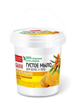 Fitocosmetics Przepisy Ludowe Gęste mydło do ciała i włosów miodowo-rokitni