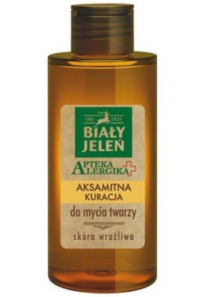 Biały Jeleń Apteka Alergika Aksamitna kuracja do mycia twarzy 150ml