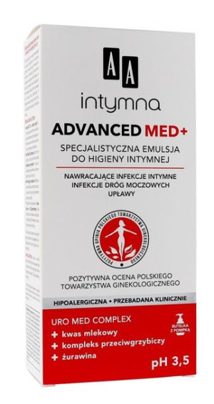 AA Intymna Specjalistyczna Emulsja do higieny intymnej Advanced Med+ 300ml