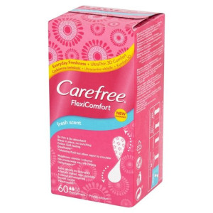 Carefree Flexi Comfort Fresh Scent Wkładki higieniczne 1op.-60szt