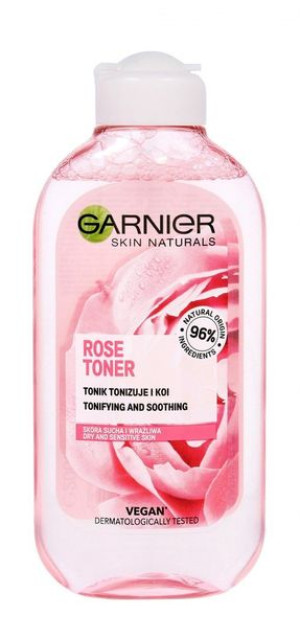 Garnier Skin Naturals Botanical Rose Water Tonik łagodzący 200ml