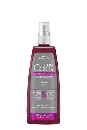 Joanna Ultra Color System Płukanka do włosów różowa w sprayu 150ml