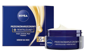 Nivea Przeciwzmarszczkowy Krem rewitalizujący 55+ na noc 50ml