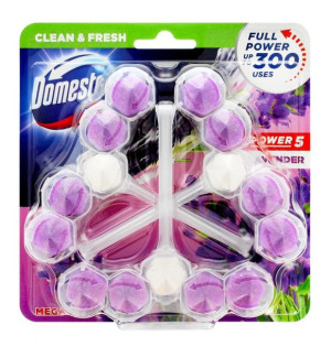Domestos Lavender TRIO Kostka WC Power 5 koszyk 3 x 55g