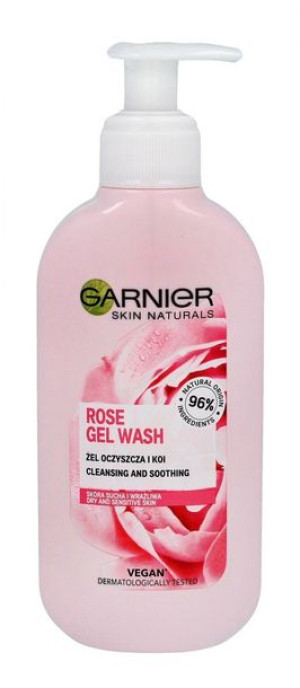 Garnier Skin Naturals Botanical Rose Water Kremowy żel łagodzący 200ml