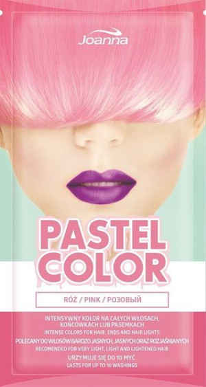 Joanna Pastel Color Szampon koloryzujący w saszetce Róż 35g