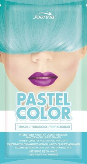 Joanna Pastel Color Szampon koloryzujący w saszetce Turkus 35g