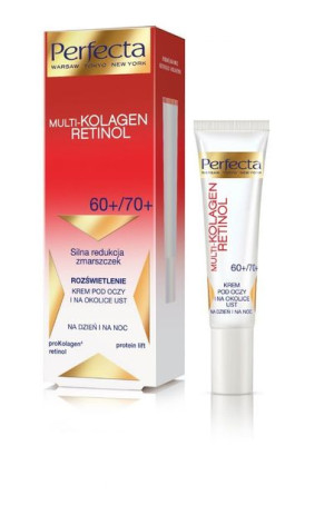 Perfecta Multi-Kolagen Retinol 60+/70+ Krem redukujący zmarszczki i rozświe