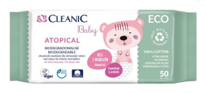 Cleanic Baby Eco Chusteczki nawilżane dla niemowląt i dzieci Atopic - biode