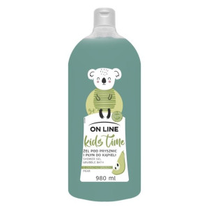 On Line Kids Time Żel pod prysznic i do kąpieli 2w1 dla dzieci - zapach gru