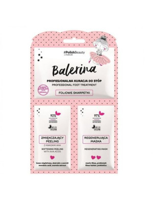 Floslek BALERINA Profesjonalna kuracja do stóp: peeling + maska