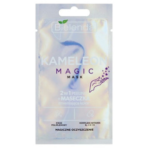 Bielenda Peeling + Maseczka zmieniająca kolor 2w1 Kameleon Magic 8g
