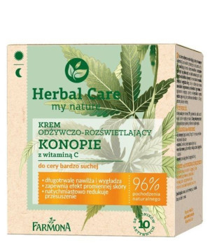 Farmona Herbal Care Krem odżywczo-rozświetlający Konopie z witaminą C - cer