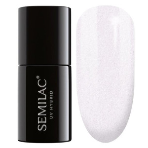 SEMILAC Lakier hybrydowy 092 Shimmering White - TRANSPARENTNY - 7 ml